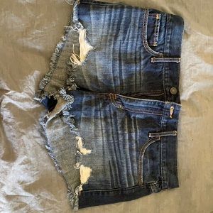 Abercrombie & Fitch high waisted jean shorts.